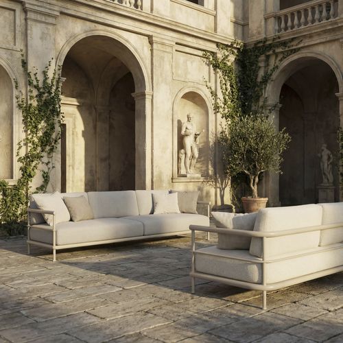 Divano modulare - ALIZE - KETTAL - contemporaneo / da esterno / in materiale riciclato