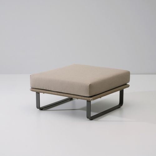 Pouf contemporaneo - BITTA - KETTAL - in alluminio / in teak / in tessuto