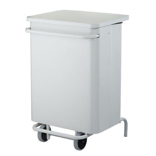 Portarifiuti per servizi sanitari - COLLECROULE CARENE - ROSSIGNOL - in metallo / con ruote / con coperchio