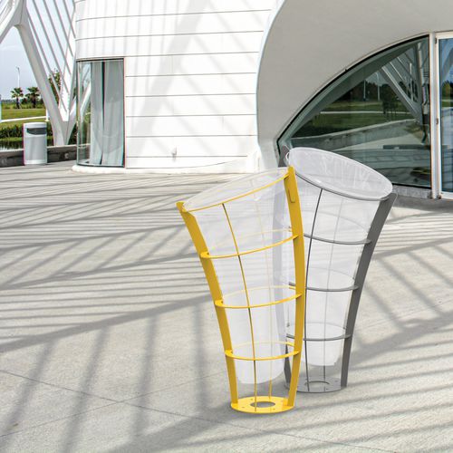 Portarifiuti in acciaio galvanizzato - ELICE EXTREME - ROSSIGNOL - in acciaio con rivestimento a polvere / da esterno / per spazio pubblico