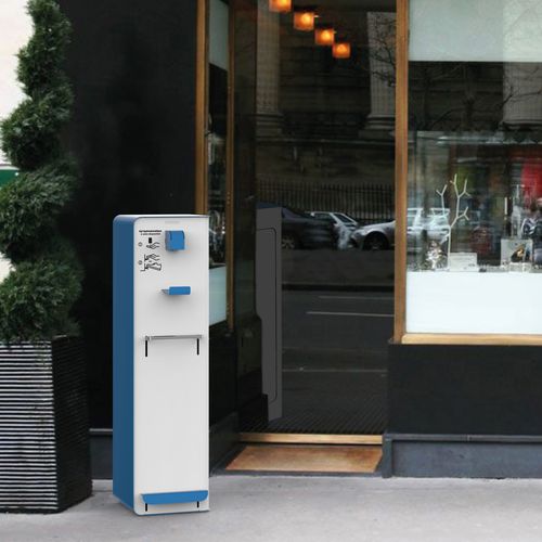 Dispenser di gel igienizzante da appoggio - CUBAGEL - ROSSIGNOL - manuale / a pedale / in acciaio