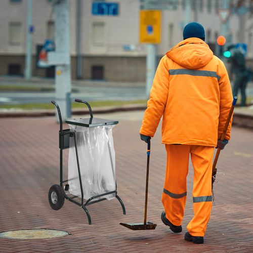 Carrello portarifiuti - MOBISAC - ROSSIGNOL - contract / in materiale riciclato / in metallo