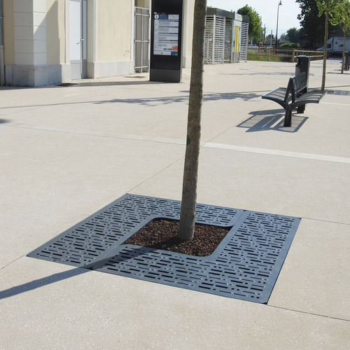 Griglia per alberi quadrata - IMAWA - Concept Urbain - in acciaio galvanizzato / in ghisa di alluminio