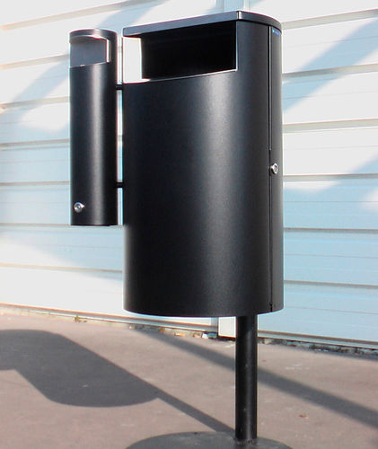 Portacenere da terra - COMBI - Concept Urbain - a muro / in acciaio galvanizzato / in acciaio inossidabile