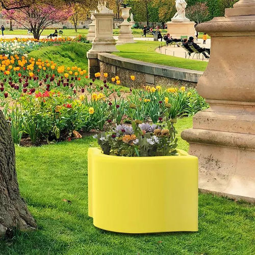 Fioriera in polietilene rotostampato - ARABESQUE - Concept Urbain - curva / resiste alle intemperie / resistente agli UV