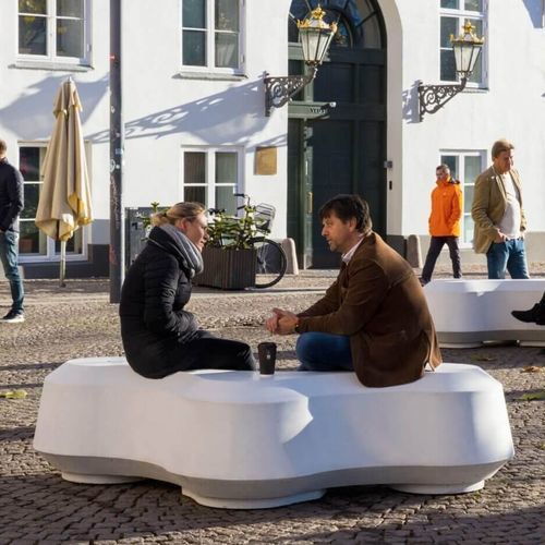 Panca per spazi pubblici contemporanea - OBSTRUCT - Concept Urbain - in cemento armato / senza schienale / senza braccioli