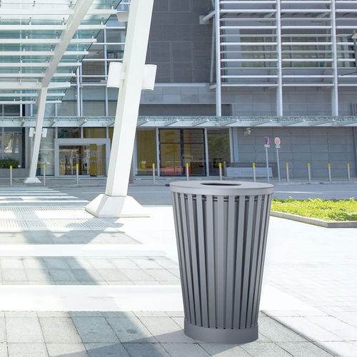 Portarifiuti in acciaio galvanizzato - SOHA - Concept Urbain - da esterno / per zone urbane / singolo