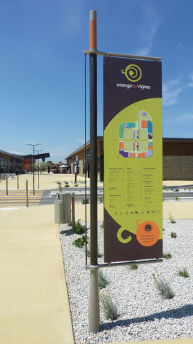 Pannello informativo per spazio pubblico - OR’A - Concept Urbain
