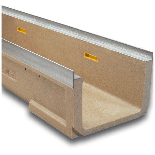 Canaletta con griglie - SELF250K - ULMA - ARCHITECTURAL SOLUTIONS - a fessura / in calcestruzzo a polimeri / griglia in acciaio galvanizzato