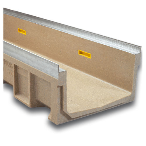 Canaletta con griglie - SELF350K - ULMA - ARCHITECTURAL SOLUTIONS - a fessura / in calcestruzzo a polimeri / griglia in acciaio galvanizzato