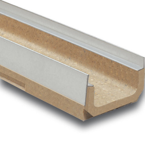 Canaletta con griglie - M100K - ULMA - ARCHITECTURAL SOLUTIONS - a fessura / in calcestruzzo a polimeri / in composito