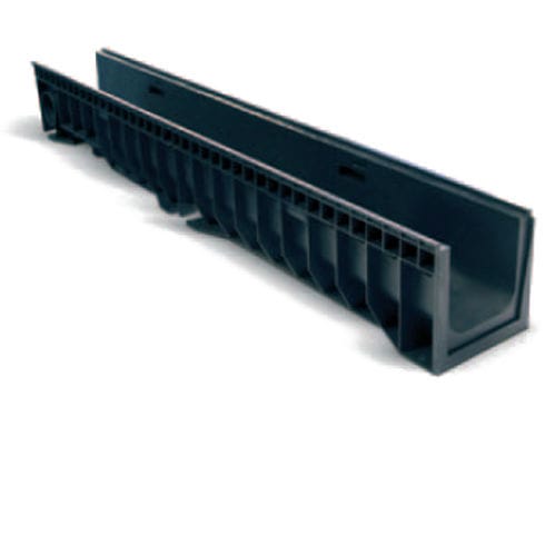 Canaletta con griglie - HYDRO - ULMA - ARCHITECTURAL SOLUTIONS - a fessura / in polipropilene / griglia in acciaio galvanizzato