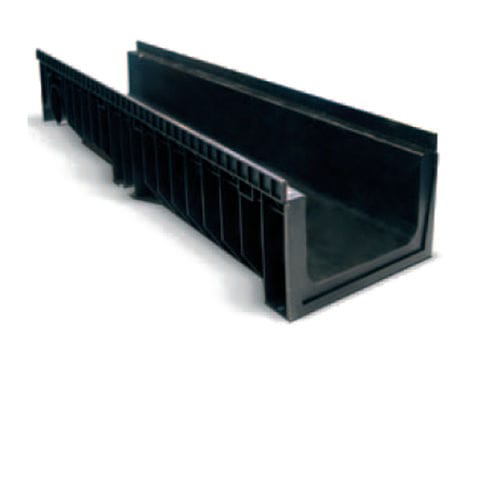 Canaletta con griglie - HYDRO250PLUS - ULMA - ARCHITECTURAL SOLUTIONS - a fessura / in polipropilene / griglia in acciaio galvanizzato