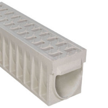 Canaletta con griglie - KOMPAQ150 CIVIL - ULMA - ARCHITECTURAL SOLUTIONS - a fessura / in calcestruzzo a polimeri / griglia in ghisa