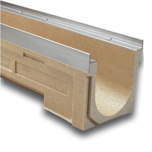 Canaletta con griglie - F150 - ULMA - ARCHITECTURAL SOLUTIONS - a fessura / con pendenza / in calcestruzzo a polimeri