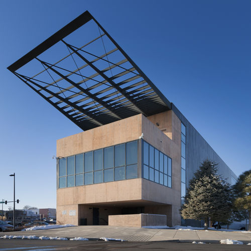 Frangisole in rame - PUEBLO LIBRARY - A. Zahner - per facciata / orizzontale / fisso