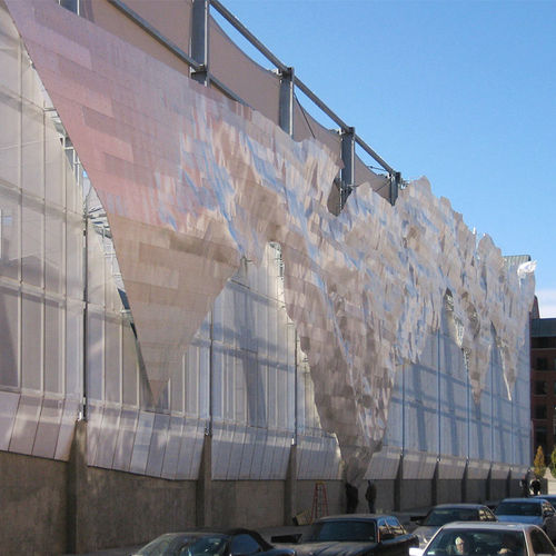 Frangisole in alluminio - WINDS OF APHRODITE - A. Zahner - in acciaio galvanizzato / per facciata / verticale