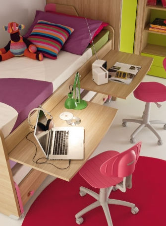 Scrivania contemporanea - READY FOR ANYTHING - Mobil Sprint Srl - in legno / con letto estraibile / per bambini