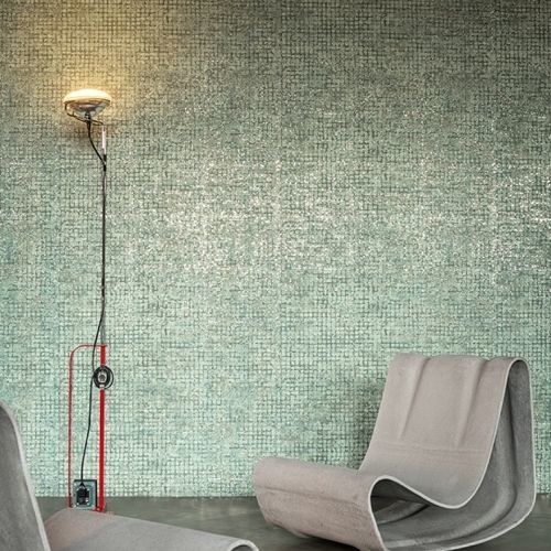 Rivestimento murale su supporto non tessuto - MOSAICO - ARTE - per interni / in vinile / aspetto metallo