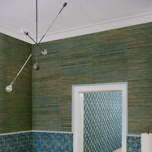 Rivestimento murale su supporto non tessuto - SAMBE - ARTE - per interni / in canapa / aspetto tessuto