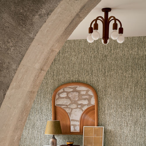 Rivestimento murale su supporto non tessuto - TRESSE - ARTE - per interni / in velluto / in fibra naturale