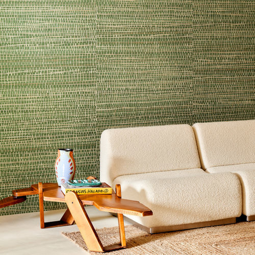 Rivestimento murale su supporto non tessuto - RUBAN - ARTE - per interni / in rafia / aspetto tessuto