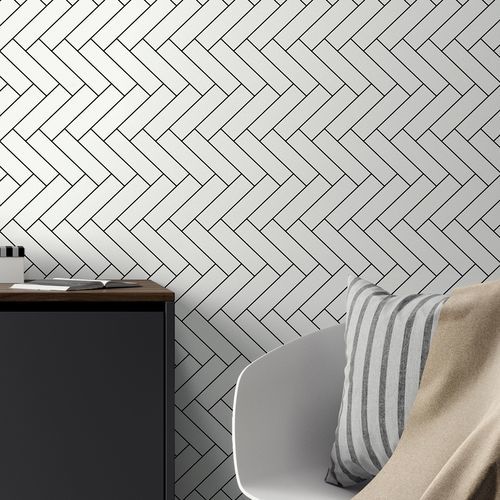 Rivestimento murale per interni - Tangent-12042 - Muraspec - in vinile / con motivo stampato / aspetto piastrelle