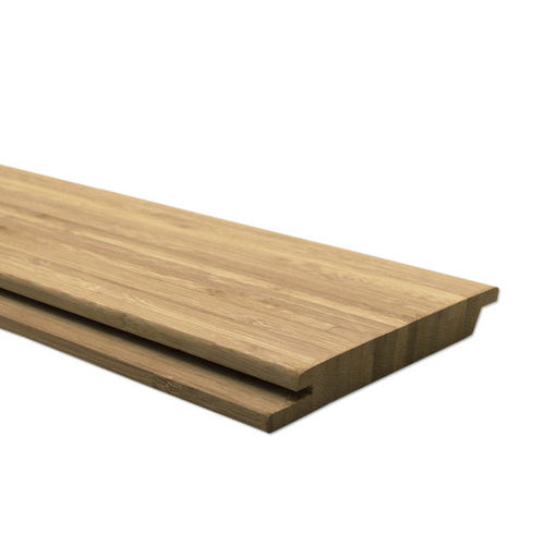Rivestimento di facciata a doghe - N-FINITY: SIDE-PRESSED-CARAMEL - MOSO Bamboo Products - in bambù / FSC / con scanalature