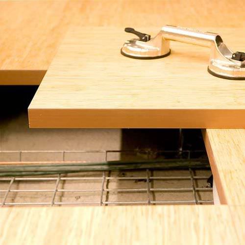 Pavimento sopraelevato in bambù - COMPUTER FLOORING - MOSO Bamboo Products - da interno