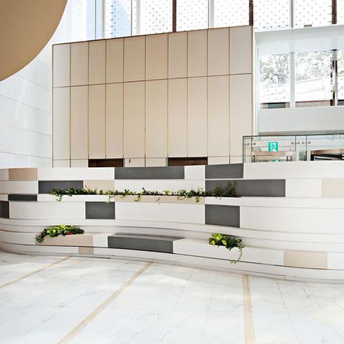 Piano di lavoro in Solid Surface - IVORY  SI040 - Staron Solid Surfaces - contract / da esterno