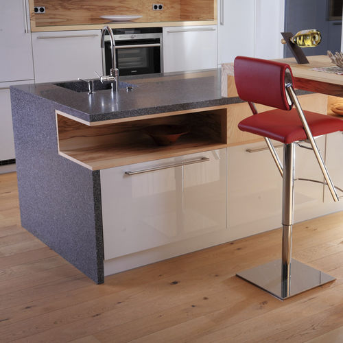 Piano di lavoro in Solid Surface - ZENITH FZ184 - Staron Solid Surfaces - contract / da cucina / da bagno