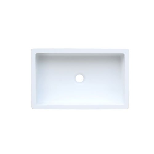 Lavandino da appoggio - B3190  - Staron Solid Surfaces - integrato / rettangolare / in Solid Surface
