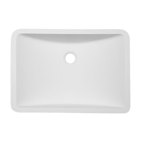 Lavandino da appoggio - B3192  - Staron Solid Surfaces - integrato / rettangolare / in Solid Surface