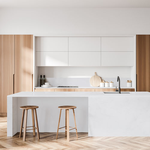 Piano di lavoro in Solid Surface - COTTON WHITE   - Staron Solid Surfaces - da bagno / da cucina / bianco