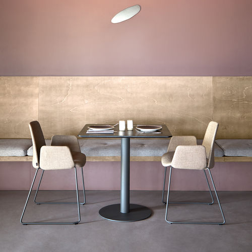 Tavolo contemporaneo - FLAT - INCLASS - in rovere / in MDF laccato / in HPL