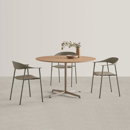 Tavolo da bistrot contemporaneo - ELIX - INCLASS - in HPL / in rovere / in MDF laccato