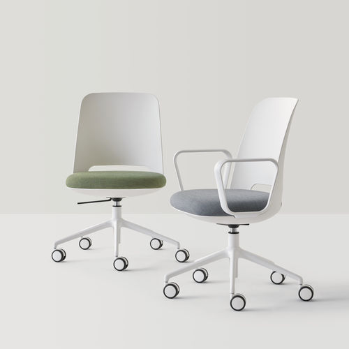 Sedia da ufficio contemporanea - ORUS - INCLASS - da interno / in pelle / in tessuto