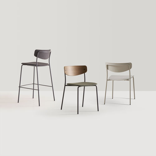 Sedia visitatore contemporanea - LEA - INCLASS - da interno / in polipropilene / in pelle