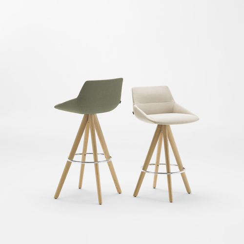 Sedia alta contemporanea - DUNAS XS  - INCLASS - da interno / in pelle / in tessuto