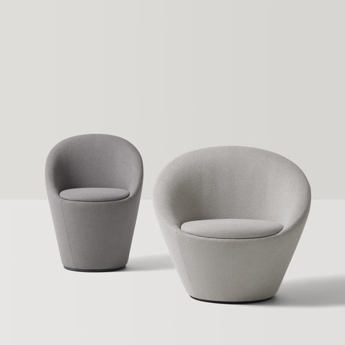 Poltrona design organico - WABAO - INCLASS - in pelle / in tessuto / con certificazione Greenguard®