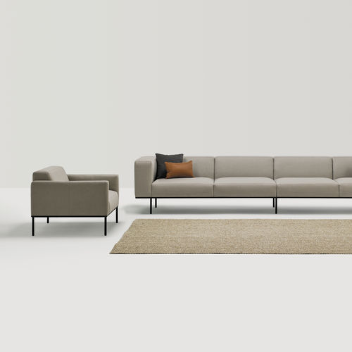 Divano modulare - ESCALAS - INCLASS - moderno / in tessuto / in pelle