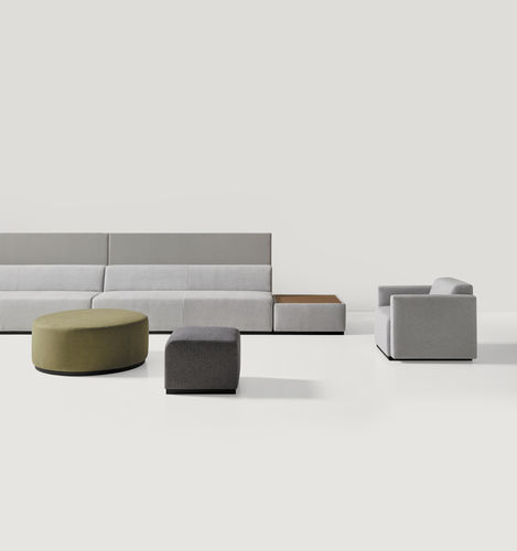 Divano modulare - PAU - INCLASS - d'angolo / rotondo / contemporaneo