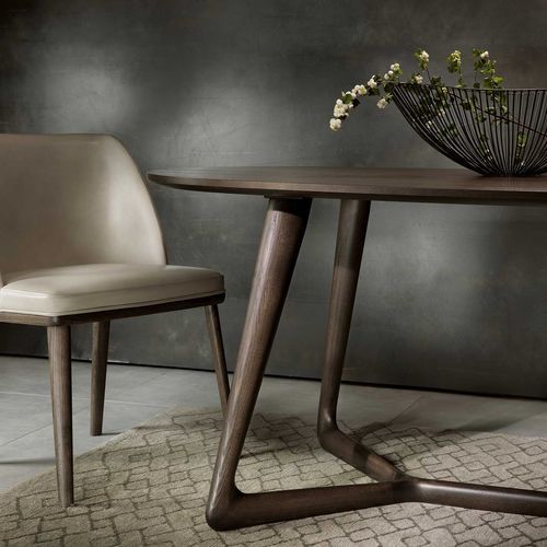 Tavolo da pranzo in frassino - OVER - Italy Dream Design - con supporto in frassino / ovale / per uso residenziale