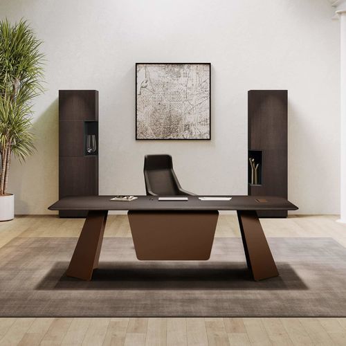Scrivania direzionale - MONOLITH - Italy Dream Design - da terra / contemporanea / in metallo verniciato