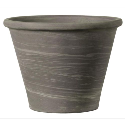 Vaso da giardino in terracotta - DUO GRAFITE : 50-J-98 - Deroma - conico / rotondo