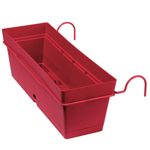 Vaso da giardino in plastica - SAMBA : 9BU - Deroma - sospeso / rettangolare