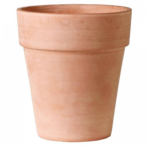 Vaso da giardino in terracotta - WHITE : 0D-W - Deroma - rotondo / conico