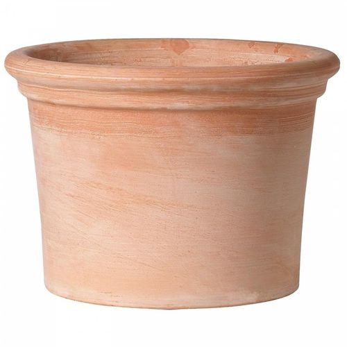 Vaso da giardino in terracotta - WHITE : 39-W - Deroma - rotondo