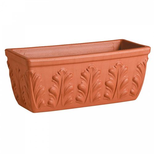Vaso da giardino in terracotta - COTTO : 10 - Deroma - rettangolare