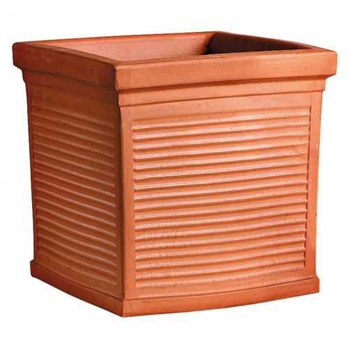 Vaso da giardino in terracotta - COTTO : 55 - Deroma - quadrato